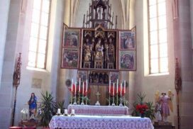 Chienes - San Sigismondo (BRUNICO) -altare-chiesa-di-san sigismondo - 1390